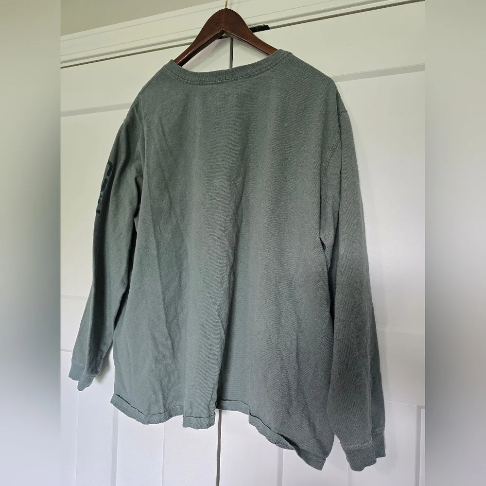 Carhartt Women's Green Long Sleeve Graphic Shirt - Picture 2 of 6